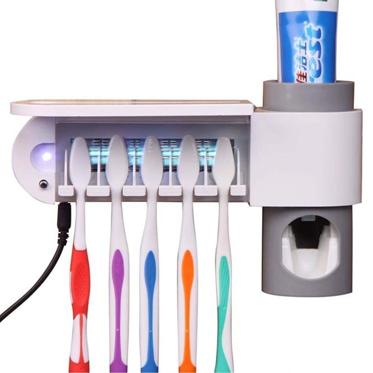 Porta-jersibilitzador de raspall de dents amb dispensador de pasta de dents